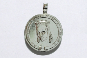 Medailka sv. Zdislava - velká stříbřená