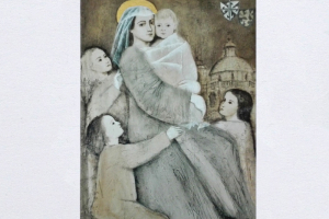Pohlednice - sv. Zdislava s dětmi